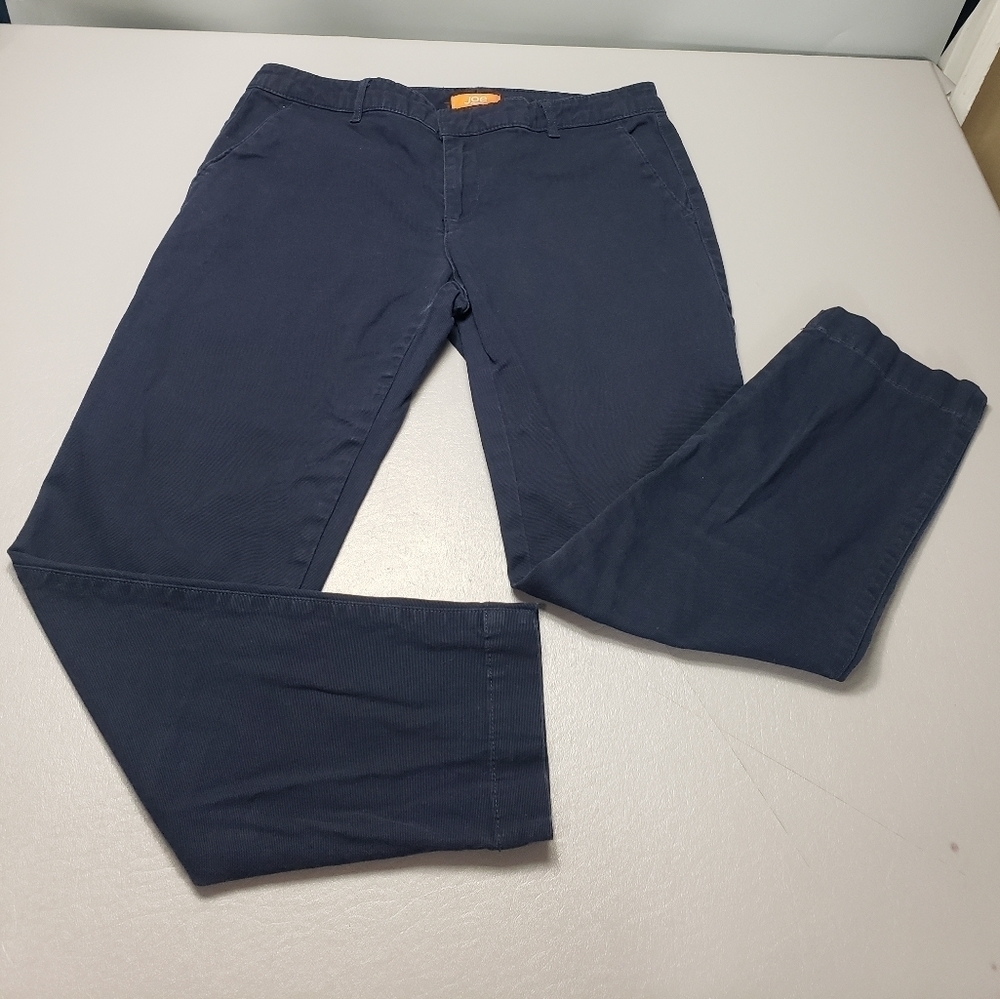 Joe fresh navy blue straight leg pants women's size 4